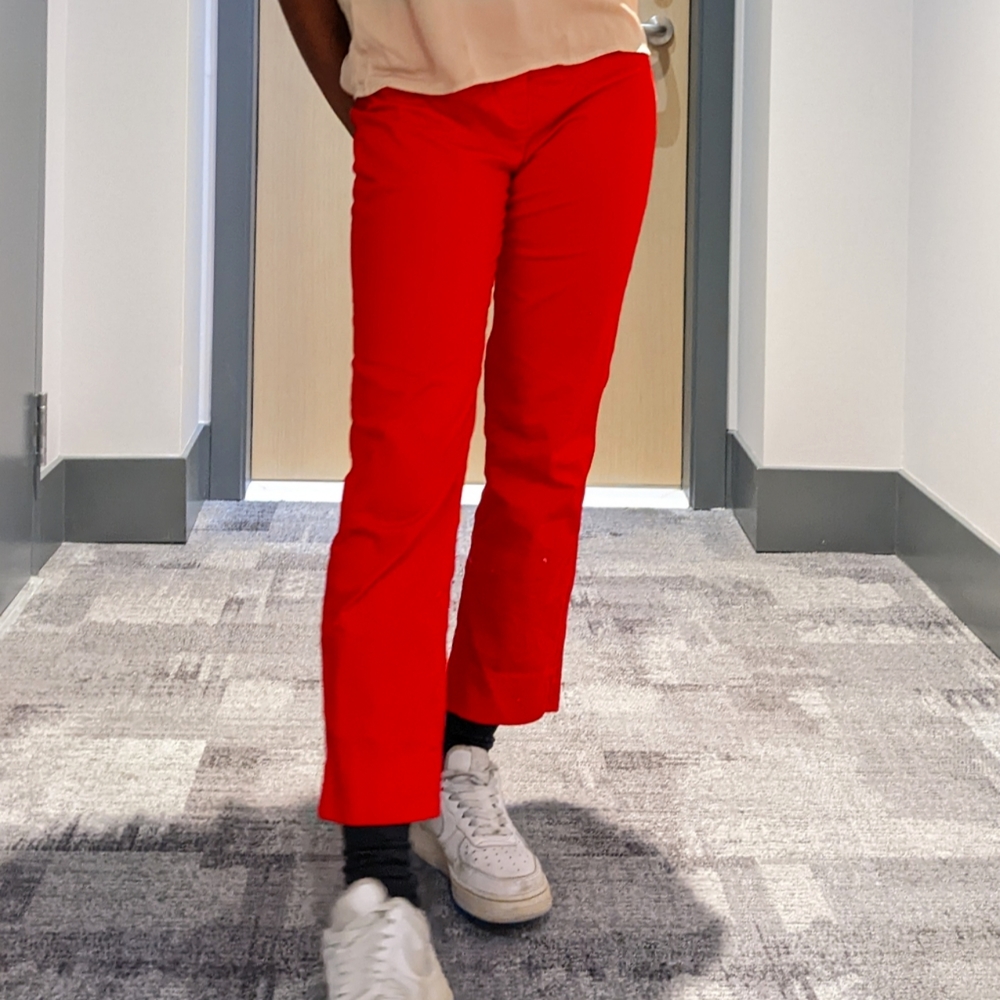 Red trousers size 02